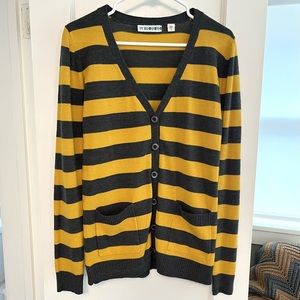Urban Outfitters rugby stripe cardigan